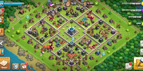 COC208 Maxed TH13 Semi Max Heroes & 649 Gems 